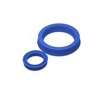 10 pièces Joint d'huile hydraulique en polyuréthane bleu, 35x43x6mm