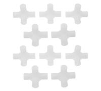10 Pièces Joint en T pour Placard, Connecteur 12mm en Plastique Blanc | Coupleur 3 Voies et 4 Voies, Pièce de Rechange, pour Tubes Métal et Armoires en Toile
