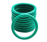 10 Pièces Joint Torique en Caoutchouc Fluoré, 1.78 mm Fil Diamètre, 11.1 mm Diamètre intérieur, 14.66 mm OD, Vert Rondelle en caoutchouc de joint