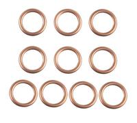 10 Pièces Joint Vidange Bouchon Voiture, 16 x 22 x 2mm Joint Cuivre Vidange Rond Rondelle Plate Métrique pour Citroën Peugeot Renault MINI Dacia C3 C4 C5 Jumper Picasso DS5 Berlingo Duster 306 307