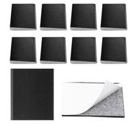 10 Pièces Joints D'Étanchéité Porte & Fenêtre - Bande Auto-Adhésive Anti-Courant D'Air Et Isolation Phonique, Mousse PU Noire Pour Cadres, Remplisseur 4.2x5x0.5cm