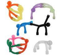 10 Pièces Jouet Magnétique en Forme Mini Humaine, Flexible Jouet Aimant Humaine en Caoutchouc Translucide Petits Aimant de Réfrigérateur de Nouveauté pour Enfants Adultes Bureau Domicile