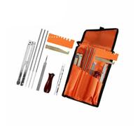 10 Pièces Kit D'affûtage en Métal de Tronçonneuse | Solide, Chaînes de Tronçonneuse, Effet D’élimination des Copeaux, Résistance à L’abrasion, Usage Professionnel
