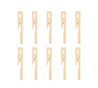 10 pièces Kit de pinces de Tube à essai en bambou Kit de pinces de support de Tube à essai en bois Clips outil d'expérience de laboratoire pour Tube à essai de 10-20mm de diamètre