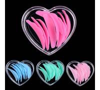 10 pièces Kit de tampon bouclant réutilisable pour cils, tampon de levage de cils en silicone, tampon de mise en perm, bigoudis pour extension de cils 3D, outil de recourbage Silicone