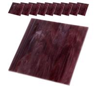 10 Pièces Kit de Vitraux Prédécoupés en Verre, Pourpre | Usage Polyvalent pour Ateliers, Transmission Lumineuse Élevée, Détails Précis et Motifs Uniques, Espaces D'église