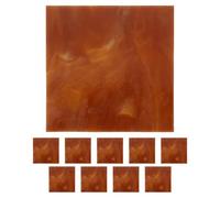 10 Pièces Kit de Vitraux Prédécoupés, Mosaïque Artisanale | Verre Trempé, Effet Vitrail et Motifs Uniques, pour Fenêtres et Décor Mural, Débutants ou Artistes