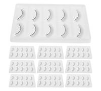 10 Pièces Kit D'extension de Cils Fibres Synthétiques Pré-collées | Simulation Naturelle des Cils, Confort Longue Durée, Débutants et Techniciens en Formation