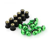 10 Pièces/kit Écrous Métriques M5 15 Mm En Caoutchouc Pour Moto Écrans De Protection Carénages Vis Et Boulons En Aluminium Pour Moto Accessoires De Modification Pour Moto