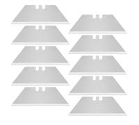 10 Pièces Lame Cutter,Lame de Cutter,Lames Cutter,61 * 19 * 0.6 mm | Lames de Cutter,Lame Cutter Trapeze,pour Couper des Tapis,Cuir,Produits en Aluminium,Plastiques Durs,Carton Epais