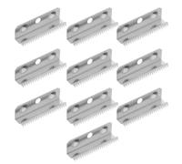 10 Pièces Lames de Coupe de Rechange, Acier Inoxydable Argenté | Bord Dentelé, Trou de Fixation et Verrouillage Stable, pour Bureaux, Entrepôts et Ruban de Masquage