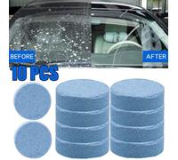 10 pièces Lave-Glace Nettoyant solide concentré en tablette effervescente pour voiture pare-brise lave-vitres essuie-glace nettoyage