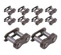 10 pièces lien principal de chaîne de vélo, liens de connexion de chaîne à rouleaux 25H lien principal de chaîne connecteurs de haute résistance