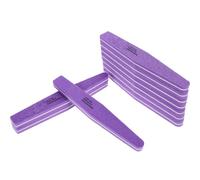 10 Pièces Lime à Ongles Éponge Lavable Double Face, Ponçage Doux | Forme Diamant Rembourrée, Surface Abrasive, Polissage Soigné, pour Ongles Acryliques et Orteils, Pourpre