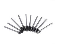 10 Pièces Lime Rotative en Tungstène à Double Coupe, Lime en Acier au Tungstène, Limes en Carbure Monobloc, Jeu de Fraises, 18 Tiges, Convient à l'outil pour Le Travail du Bois,