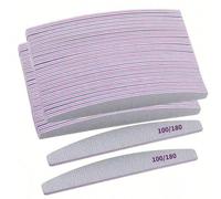 10 pièces Limes à ongles en bois demi-lune professionnelles, limes à ongles simples, vrais tampons à ongles fins, limes de manucure pour la mise en forme et le polissage 5 pièces,10 pièces,1 pièces,30