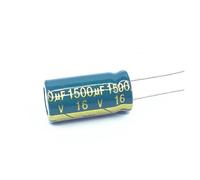 10 pièces/lot 1500uf16V faible ESR/impédance condensateur électrolytique en aluminium haute fréquence taille 10 * 20 16V 1500uf 20%