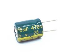 10 pièces/lot 25V 470Uf grand Esr/impédance condensateur électrolytique en aluminium haute fréquence Maat 10 * 13 470UF25V 20%