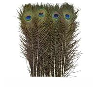 10 pièces/lot de vraies Plumes de paon naturelles pour la décoration de vases, artisanat, longues Plumes d'épée, décoration de bijoux, accessoires de création-40-45CM 16-18 pouces