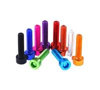 10 Pièces/Lot M3 M4 M5 M6 Coloré En Alliage D'Aluminium Hexagone À Six Pans Creux Tête Machine Vis Boulons,Or,M5x16