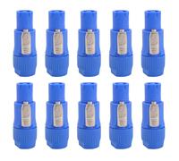 10 PièCes / Lot Nac3Fca Speakon Fiche 3 Broches Mâle Powercon Connecteur 20A 250V Ac Connecteur D'Alimentation Bleu