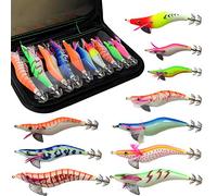 10 Pièces Lumineuse Turlutte Leurre pour la Pêche des Pieuvre,Seiches et Calamar