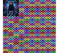 10 Pièces Lunette LED, Lunettes Lumineuses, Neon Lumière Montures de Lunettes LED, Neon Lunettes de Fête pour Fête de Noël Anniversaire Carnaval Rave Soirée Disco (Mischte Party Brille, 20)