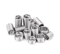 10 pièces M10 * 1.0/1.25 1D ~ 3D 304 fil d'acier inoxydable manchon d'insertion douille vis bobine écrou de réparation - attaches industrielles(M10x1.0x2.5D)