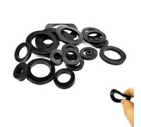 10 pièces M10 M12 M13 M14 M15 M16 M18 M20 bague d'étanchéité d'isolation noire joint de rondelle plate en caoutchouc pour boulon à vis-12X20X2 10 pièces