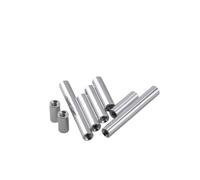 10 Pièces M2 .5 * L Rond En Aluminium Entretoise Goujon Prolonger Écrou Long = À 50mm((L)50mm,M2.5 10PCS)