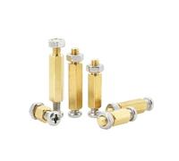 10 pièces M2 M2.5 M3 M4 support en cuivre conseil support goujon filetage serrage hexagone carte mère entretoise PCB piliers entretoises vis boulon écrou Kit(13mm,M4(Thread 6mm)10Pcs)