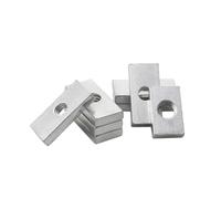 10 pièces M3 M4 M5 M6 M8 écrous carrés, écrous de bloc coulissant rectangulaires noirs zingués for profil en aluminium(10pcsxM3x10x5.5x2mm)