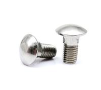 10 pièces M4 M5 M6 M8 M10 M12 A2-70 304 Acier Inoxydable GB12 étagère Bureau Meubles Botte tête Ronde col carré entraîneur Boulon Chariot vis(20mm,10pcs M4)