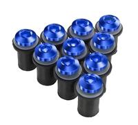 10 Pièces M5 Pare-brise Pare-brise Déflecteurs De Vent Boulons Kits Pour ZX6R ZX-6R ZX 6R ZX7R ZX9R ZX10R ZX-10R ZX12R ZX14R ER5 Vis Écrous(BLEU)