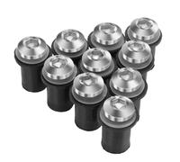 10 Pièces M5 Pare-brise Pare-brise Déflecteurs De Vent Boulons Kits Pour ZX6R ZX-6R ZX 6R ZX7R ZX9R ZX10R ZX-10R ZX12R ZX14R ER5 Vis Écrous(ARGENT)