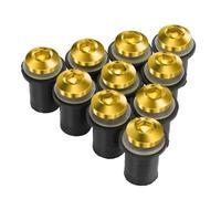 10 Pièces M5 Pare-brise Pare-brise Déflecteurs De Vent Boulons Kits Pour ZX6R ZX-6R ZX 6R ZX7R ZX9R ZX10R ZX-10R ZX12R ZX14R ER5 Vis Écrous(OR)