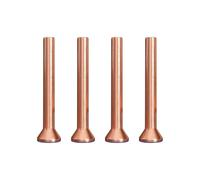 10 Pièces M5 Rivets Massifs, Rivets Marteau à Tête Plate, Rivets Fraisés en Cuivre pour Métal, Bois, Bricolage, Réparation, Signalisation, Plaque Signalétique, Reliure, Bagage(M6X35mm)