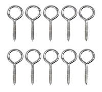 10 Pièces M5 x 70 Vis Mouton Oeil Rond 304 en Acier Inoxydable - Boulons à Oeil Avec Fil de Bois Auto Anneau Taraudage Autoforeuse Pour Utilisation Extérieure et Intérieure