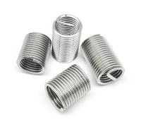 10 pièces M6 * 0,5/0,75 1D/1,5D/2D/2,5D/3D 304 fil d'acier inoxydable manchon d'insertion douille vis bobine écrou de réparation - attaches industrielles(M6x0.75x1D)