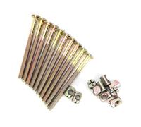 10 Pièces M6 Baril Boulon écrous en Acier au Carbone écrous Cheville Connecteur Pièces de Fixation pour Meubles Boulons Lits Lits Chaise Berceau (100mm)
