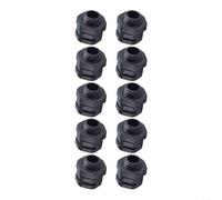 10 pièces M8 pour M10 pour M16 M20 vanne de purge IP68 étanche respirant pour éclairage extérieur lumières de sécurité en plastique noir valve compensation de pression avec écrou (M20-1,5)
