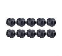 10 pièces M8 pour M10 pour M16 M20 vanne de purge IP68 étanche respirant pour éclairage extérieur lumières de sécurité en plastique noir valve compensation de pression avec écrou (pour m16-1,5)