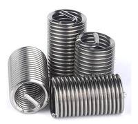 10 pièces M8 x 1,25 0,75D ~ 5D 304 fil d'acier inoxydable manchon d'insertion douille vis bobine écrou de réparation - attaches industrielles(M8x1.25x3.5D)