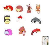 10 Pièces Magnet frigo Enfant, 3D Magnets Aimantés Magnet frigo Animaux Aimant Enfant Educatif Creative Caoutchouc Aimants pour Réfrigérateur pour Maison Écoles Maternelles Écoles Intérieure