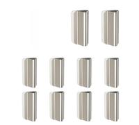10 Pieces Magnetic Curtains Clips - Blackout Drapes Fastener, Strong Magnetic Button for Light Leak Prevention, Rustproof Metal Curtain Weights, Easy Tool-Free Installation, for Bedroom Nursery Office