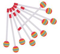 10 Pièces Maillet de Percussion Coloré en Mousse EVA | Matériaux Sûrs, Expérience Éducative, Rythme et Créativité, Accessoire Ludique pour Initiation Musicale