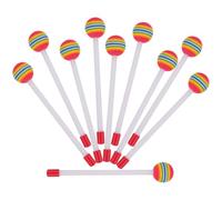 10 Pièces Maillet de Percussion Coloré, en Plastique EVA | Mousse EVA et Plastique Sûrs, Éveil du Rythme Sensibilité Musicale, Apprentissage Ludique