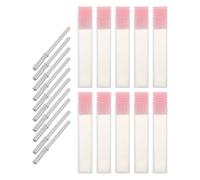 10 Pièces Mandrin à Bande de Ponçage 3.1mm Argenté | Accessoire de Manucure, Structure à Roulement Avancée, Haute Concentricité, Remplacement Facile, Usage Pédicure