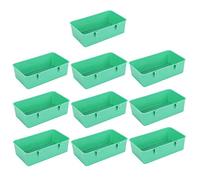 10 pièces mangeoire à Eau pour Oiseaux Bol d'alimentation en Plastique Auge Accessoires de Baignoire pour Oiseaux Durable sûr Non pour Cage à Oiseaux Perruche calopsitte Perroquet