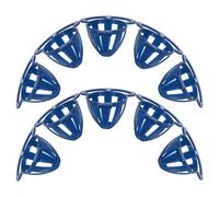 10 Pièces Mangeoire Suspendue Panier à Fruits Bleue | Méthode D’alimentation Innovante, Stimule L’activité et L’intérêt, Plastique Facile à Nettoyer, pour Pinsons